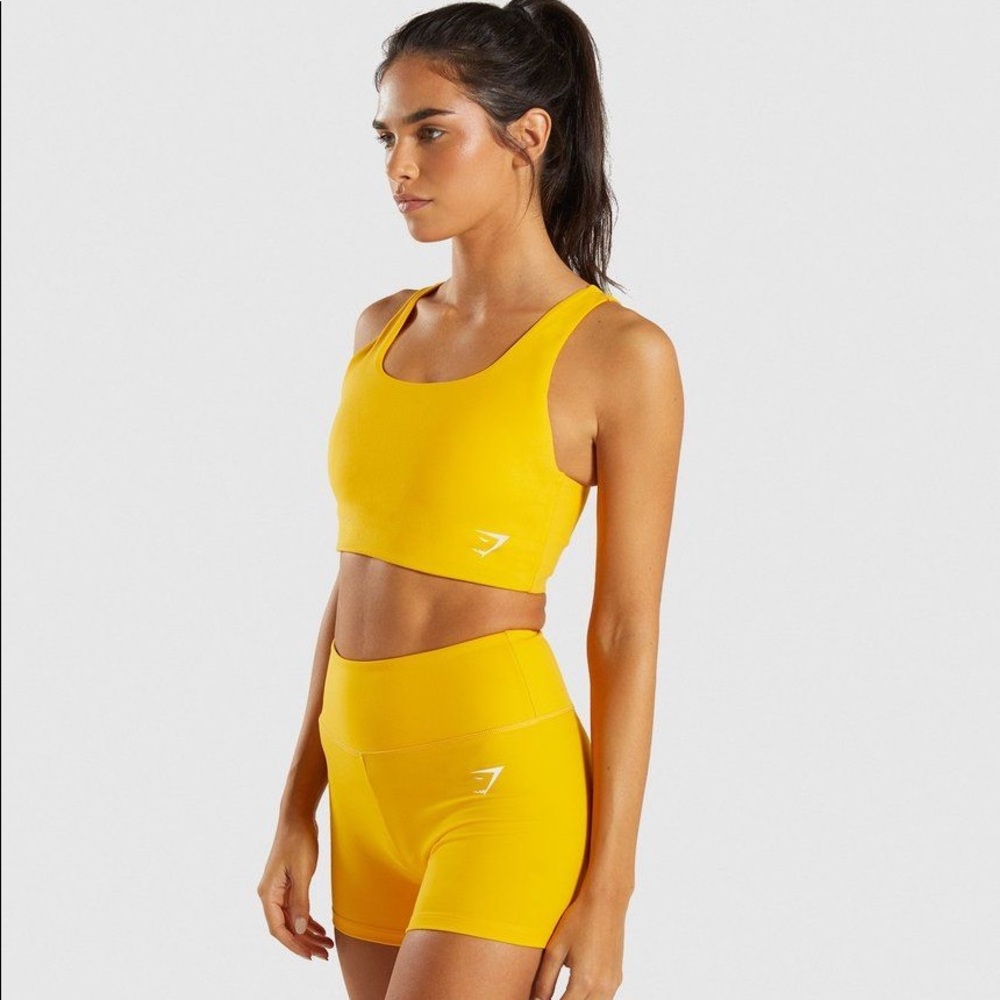 GYMSHARK dreamy sports bra yellow